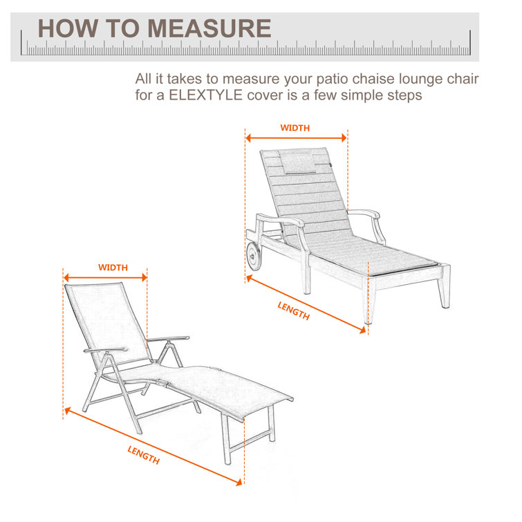 Ebern Designs Breathable Patio Chaise Lounge Cover Wayfair
